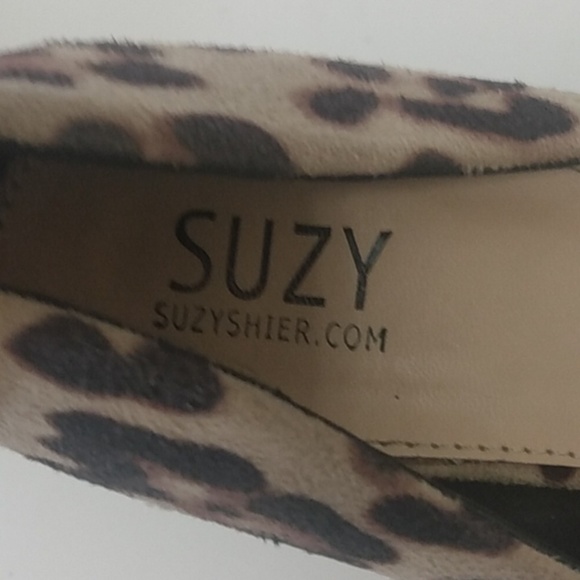Suzyshier Leppard Women's 4" heels size 10 Brown and Black - Picture 8 of 10